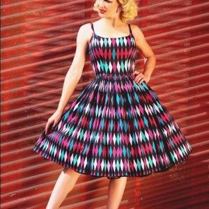 Pinup Girl Clothing Turquoise Jenny Dress